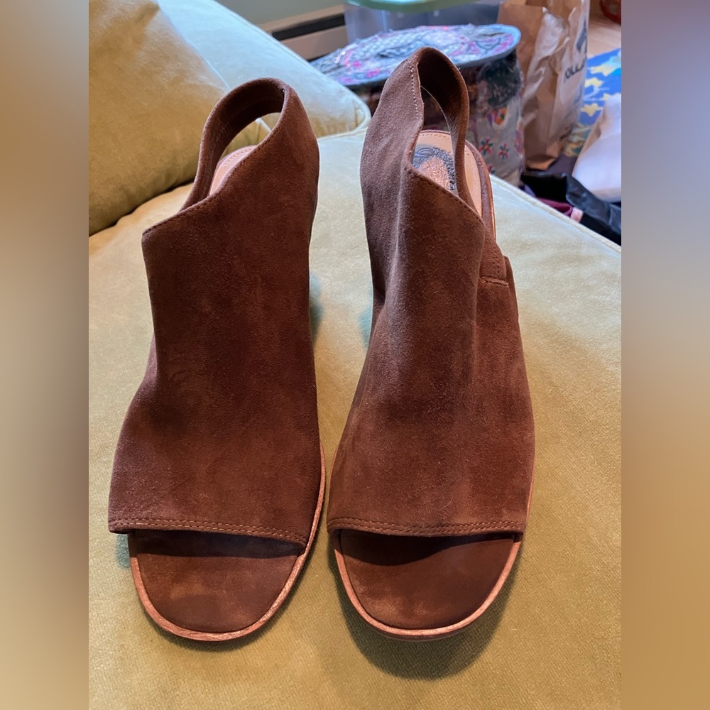 Vince Camino Brown Suede Women's Shoes